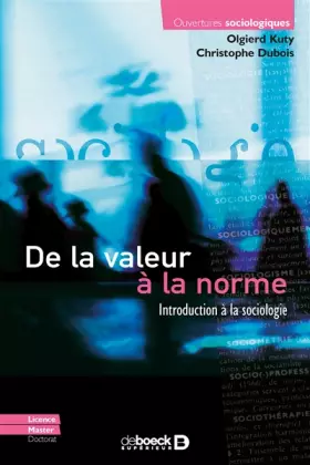 Couverture du produit · De la valeur à la norme: Introduction à la sociologie