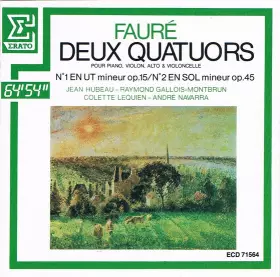 Couverture du produit · Deux Quatuors Pour Piano, Violon, Alto Et Violoncelle