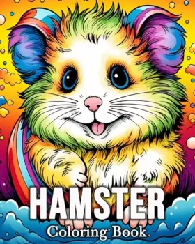 Couverture du produit · Hamaster Coloring book: 50 Cute Images for Stress Relief and Relaxation