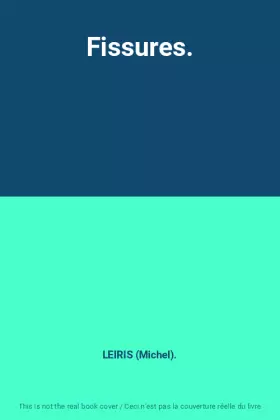 Couverture du produit · Fissures.