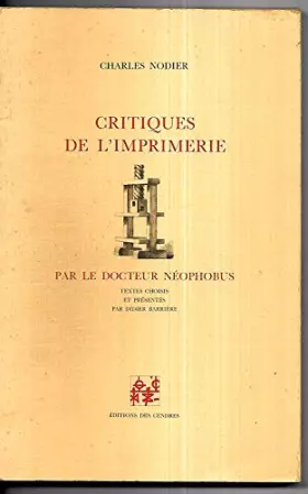 Couverture du produit · Critiques de l'imprimerie