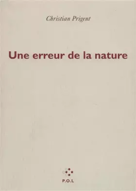 Couverture du produit · Une erreur de la nature
