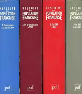 Couverture du produit · Histoire de la population française, tome 1 : Des origines à la Renaissance