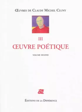 Couverture du produit · Oeuvre poétique : Tome 2