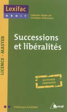 Couverture du produit · Successions et libéralités