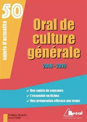 Couverture du produit · Oral de culture générale : 50 sujets d'actualité