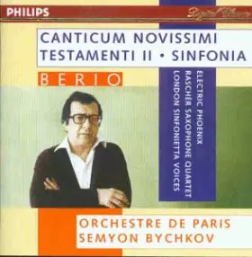 Couverture du produit · Berio : Canticum Novissimi Testamenti II / Sinfonia