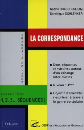 Couverture du produit · La correspondance