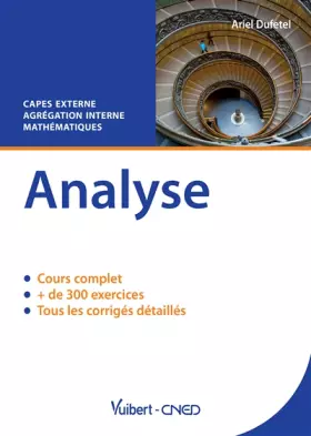Couverture du produit · Analyse. Capes externe & agrégation interne de mathématique
