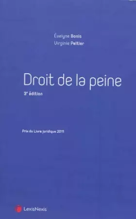 Couverture du produit · Le droit de la peine