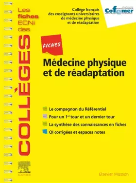 Couverture du produit · Fiches Médecine physique et de réadaptation: Les fiches ECNi et QI des Collèges