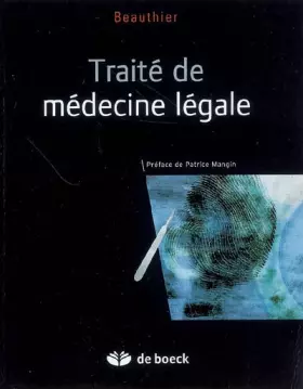 Couverture du produit · Traité de medecine légale