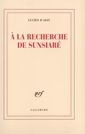 Couverture du produit · À la recherche de Sunsiaré