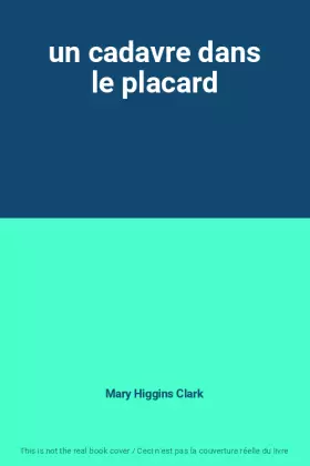 Couverture du produit · un cadavre dans le placard