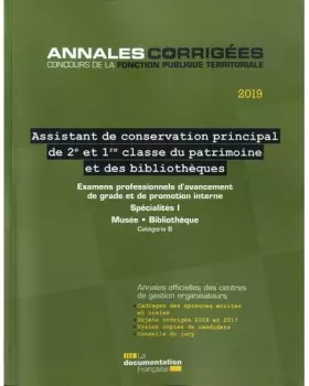 Couverture du produit · Assistant de conservation principal du patrimoine de 1re et 2e classe