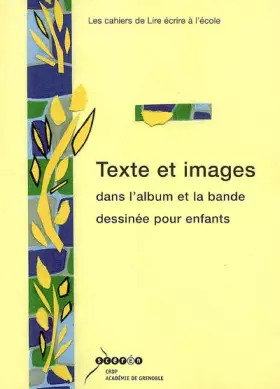 Couverture du produit · Texte et images dans l'album et la bande dessinée pour enfants