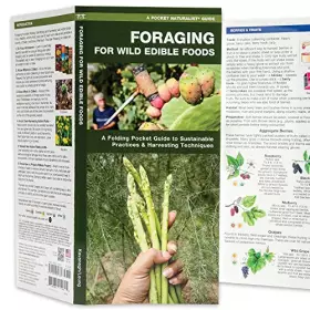 Couverture du produit · Waterford Press Foraging for Wild Edible Foods - Folding Pocket Guide - Laminated