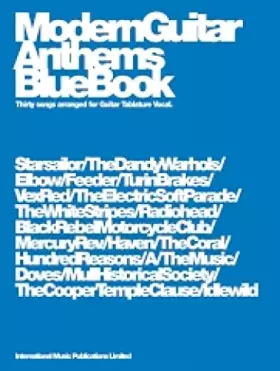 Couverture du produit · MODERN GUITAR ANTHEMS: BLUE BOOK GUITARE