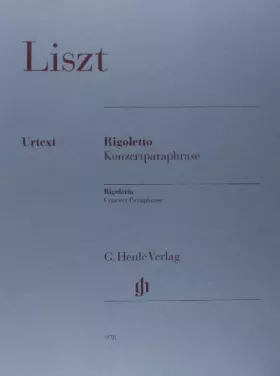 Couverture du produit · RIGOLETTO - PARAPHRASE DE CONCERT