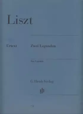 Couverture du produit · 2 Legenden. Klavier 2 ms: Besetzung: Klavier zu zwei Händen (G. Henle Urtext-Ausgabe)