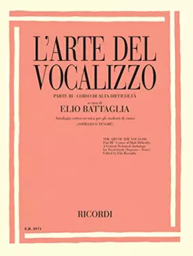 Couverture du produit · L'ARTE DEL VOCALIZZO (SOPRANO-TENORE) PART III