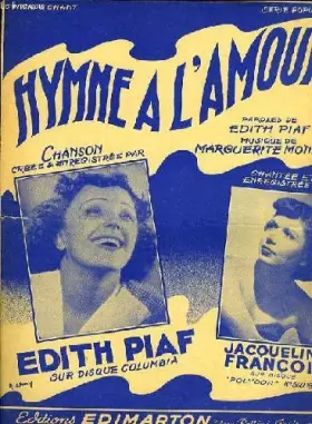 Couverture du produit · HYMNE A L'AMOUR piano et chant