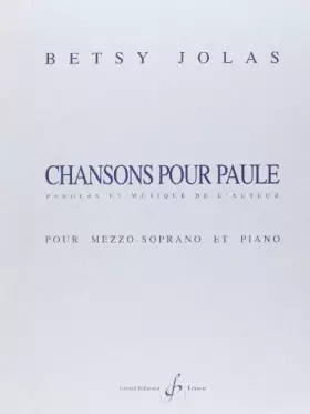Couverture du produit · CHANSONS POUR PAULE