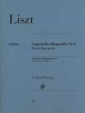 Couverture du produit · Rhapsodie Hongroise No9 (Pester Carneval) --- Piano