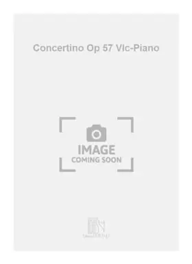 Couverture du produit · Concertino Op 57 Vlc-Piano
