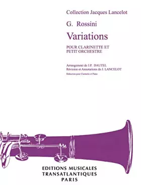 Couverture du produit · Gioachino rossini: variations