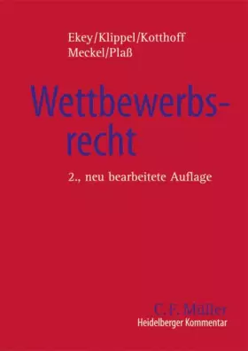 Couverture du produit · Heidelberger Kommentar zum Wettbewerbsrecht