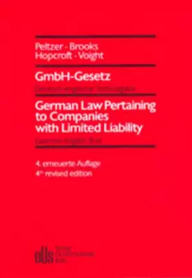 Couverture du produit · GmbH-Gesetz /German Law Pertaining to Companies with Limited Liability