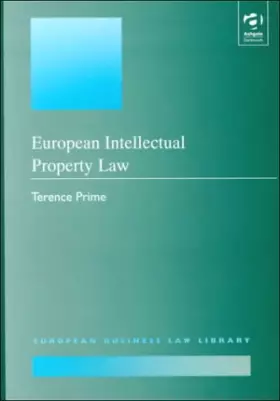 Couverture du produit · European Intellectual Property Law (European Business Law Library)