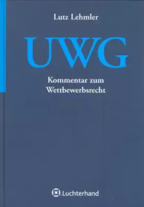 Couverture du produit · Kommentar zum Wettbwerbsrecht (UWG)