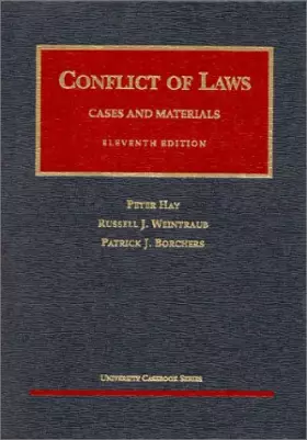 Couverture du produit · Conflict of Laws: Cases and Materials (University Casebook)