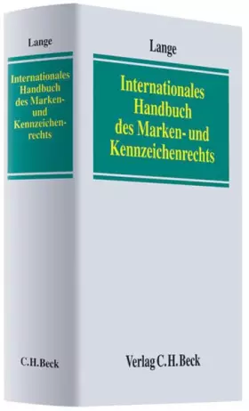 Couverture du produit · Internationales Handbuch des Marken- und Kennzeichenrechts