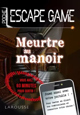 Couverture du produit · Escape game de poche - Meurtre au manoir