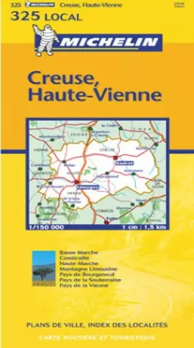 Couverture du produit · Carte routière : Creuse - Haute-Vienne, N° 11325