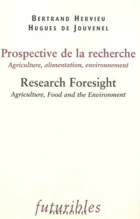 Couverture du produit · Prospective de la recherche : agriculture, alimentation, environnement