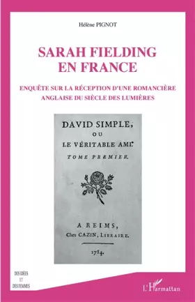 Couverture du produit · Sarah Fielding en France: Enquête sur la réception d'une romancière anglaise du siècle des lumières