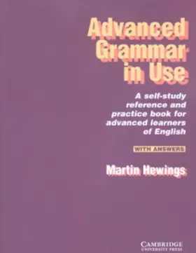 Couverture du produit · Advanced Grammar in Use With answers