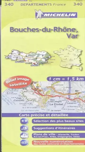 Couverture du produit · Carte DPARTEMENTS Bouches-du-Rhne, Var
