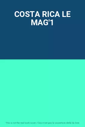 Couverture du produit · COSTA RICA LE MAG'1