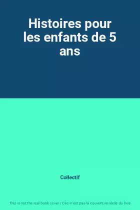Couverture du produit · Histoires pour les enfants de 5 ans