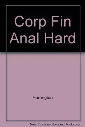 Couverture du produit · Corporate Financial Analysis