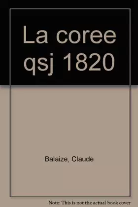 Couverture du produit · La Corée