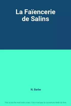 Couverture du produit · La Faïencerie de Salins