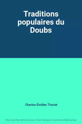 Couverture du produit · Traditions populaires du Doubs