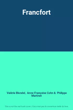 Couverture du produit · Francfort