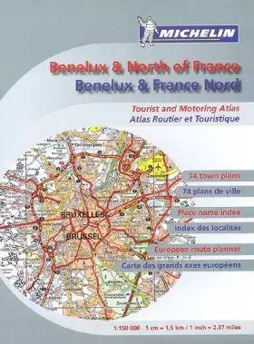 Couverture du produit · Atlas routier Benelux et France Nord